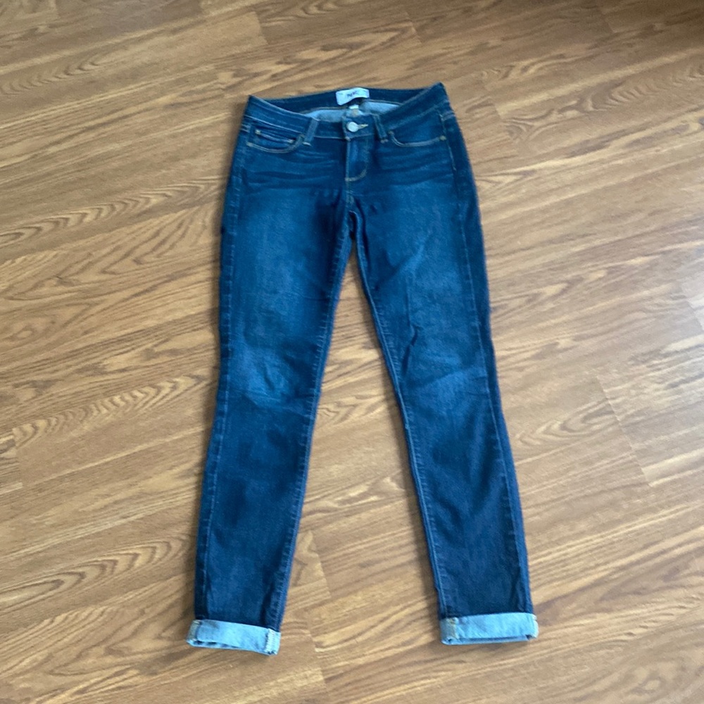 Paige Kylie Crop Skinny Rolled Hem Jeans - Picture 2 of 7